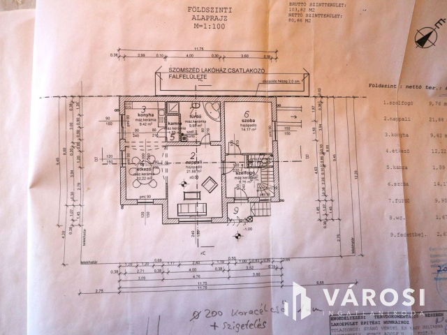 Szombathely beépített kandalló,pincés, bútorozott Alkotás u.