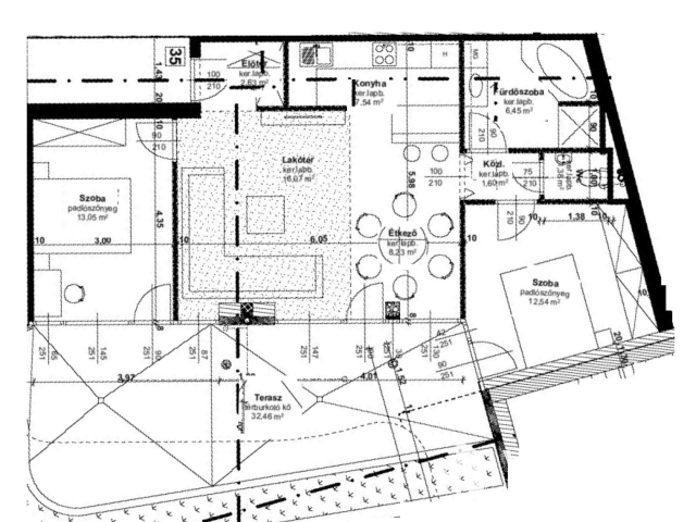 Új építésű, földszinti lakás a belvárosban!