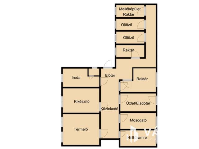 Körmend,volt cukrászüzem,berendezés nélkül eladó!