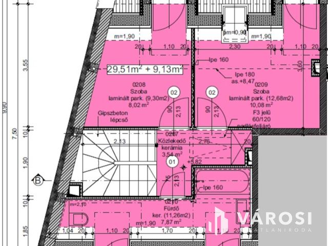 Belső kétszintes családi fészek Alsóvároson