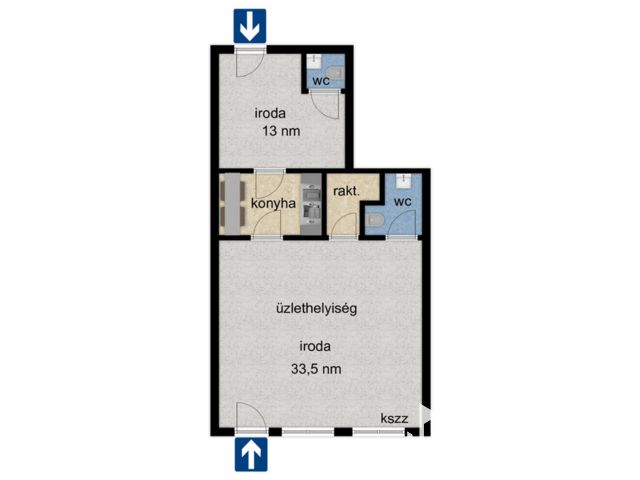 Utcafrontos,főldszinti,kirakatos szép üzlethelyiség eladó.