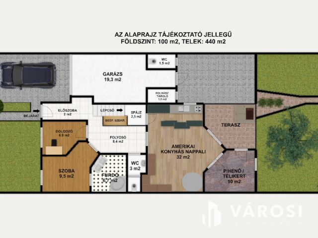 160 m2-es, családi-sorház a Csaba Park környékén eladó