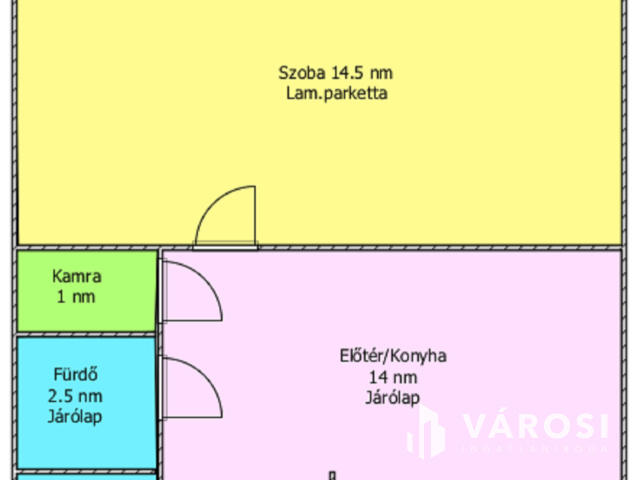 Vásártéren 1. emeleti, 1 szobás lakás eladó!