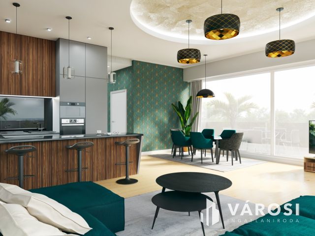 Medencés luxus penthouse lakás Sóstón eladó